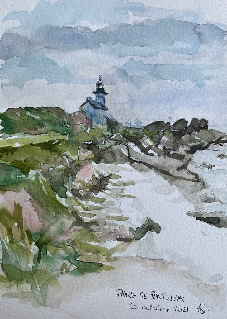 Petit Phare de Pontusval - Lighthouse of Pontusval Petit Phare de Pontusval qui ressemble totalement à une église. Quaint Lighthouse of Pontusval, very much looks like a small country side church