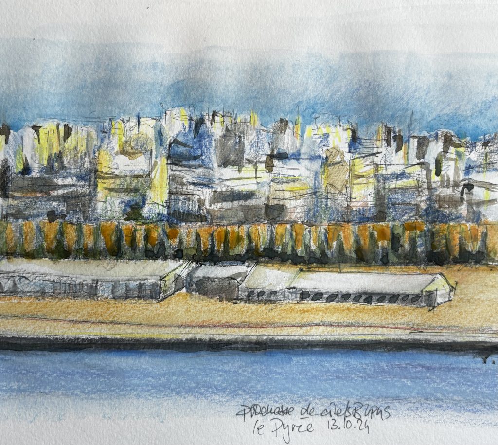 Promesse de ciels bleus Vue du Pirée depuis le débarcadère